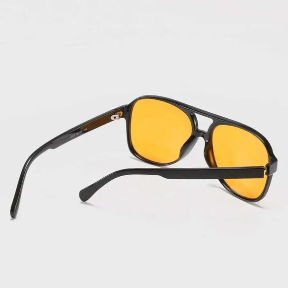 Vintage Square Frame Glasses – Unisex Full-Rim Eyewear for Everyday Fashion & Ac - Picture 3 of 4